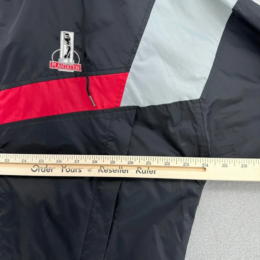 90s Wilson Staff Plantation Golf Windbreaker Jacket Mens L‎ Zip Hood 1990s VTG